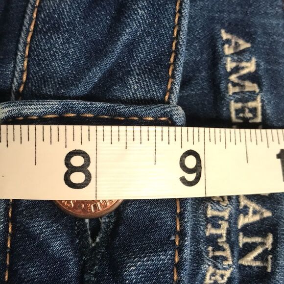 AMERICAN EAGLE Super Stretch X Jean Jegging Womens 4 SHORT Denim Leggings PETITE - Picture 10 of 12